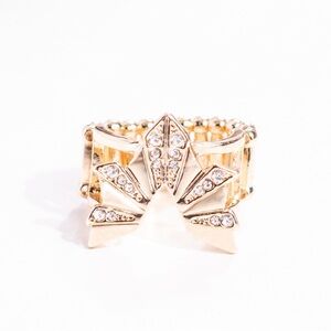 Paparazzi Gold Crystal Statement Ring